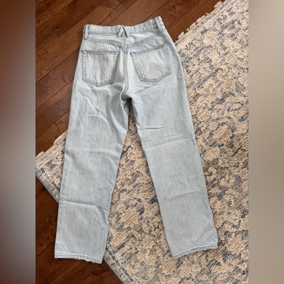 SLVRLAKE High-Rise Cropped Straight Leg Jeans | Size 26 (S) | 100% Cotton - Picture 4 of 4